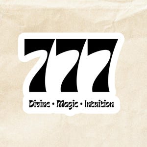 777 Vinyl Decal - Etsy