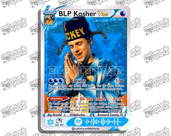 BLP Kosher holographic Pokémon trading card