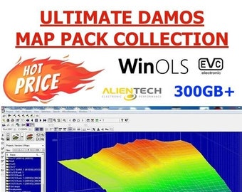 Collection DAMOS MAP-PACK ultime - À utiliser avec WinOLS, remappage des réglages de la puce en titane d'écu