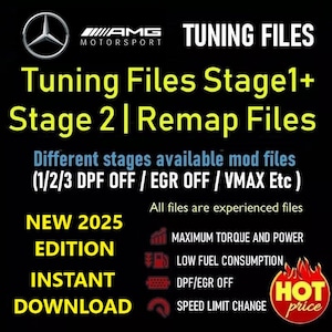 MERCEDES BENZ Ecu Remap Chip Tuning Files Collection For Kess V2 KTag PCMTuner Instant Download