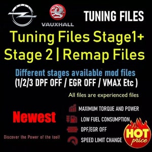 OPEL / VAUXHALL Ecu Remap Chip Tuning Files Collection For Kess V2 KTag PCMTuner