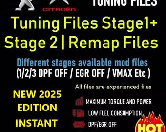 Peugeot Citroen Ecu Remap Chip Tuning Files Collection For Kess V2 KTag PCMTuner Instant Download