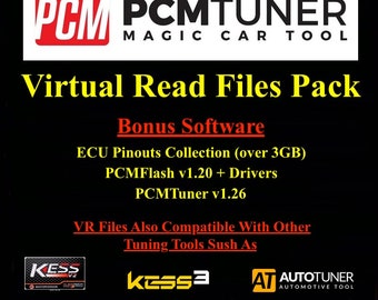 Fichiers de lecture virtuelle d'écus OEM d'origine pour PCMTuner, Kess V2 AMT BST, + brochages d'écus