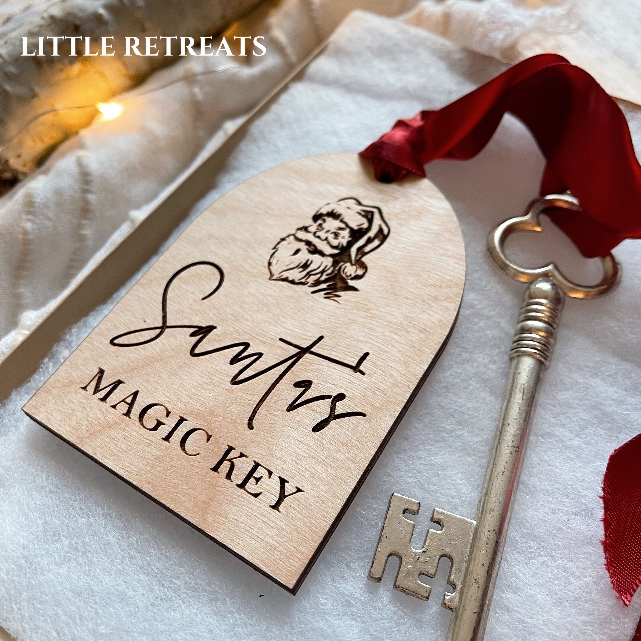 Magic Key Elf Santa's Magic Key SVG Cut File Personalized Magic of Christmas Engraved ...