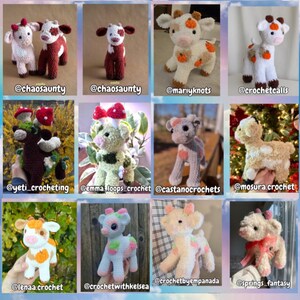 Crochet Pattern Bundle - Standing Cow Pattern + Strawberry Mod, Forest Fairy Mod and Pumpkin Spice Mod- in English image 10