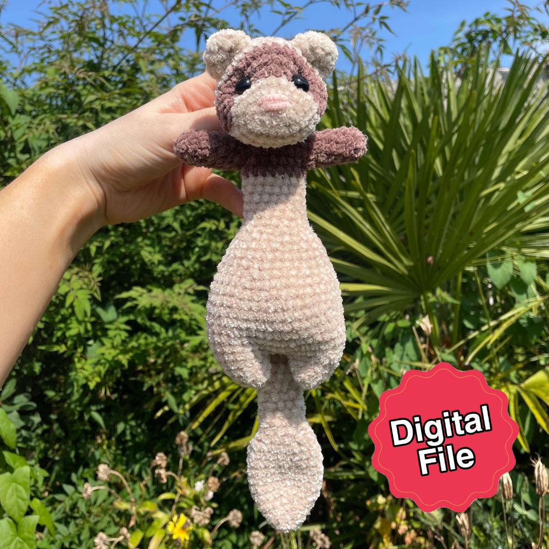 23 Ferret Crochet Patterns to Stitch Cute, Floppy, and Realistic Amigurumi 16 Big Floppy Ferret Crochet Pattern in English