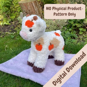 Crochet Pattern Bundle - Standing Cow Pattern + Strawberry Mod, Forest Fairy Mod and Pumpkin Spice Mod- in English image 7
