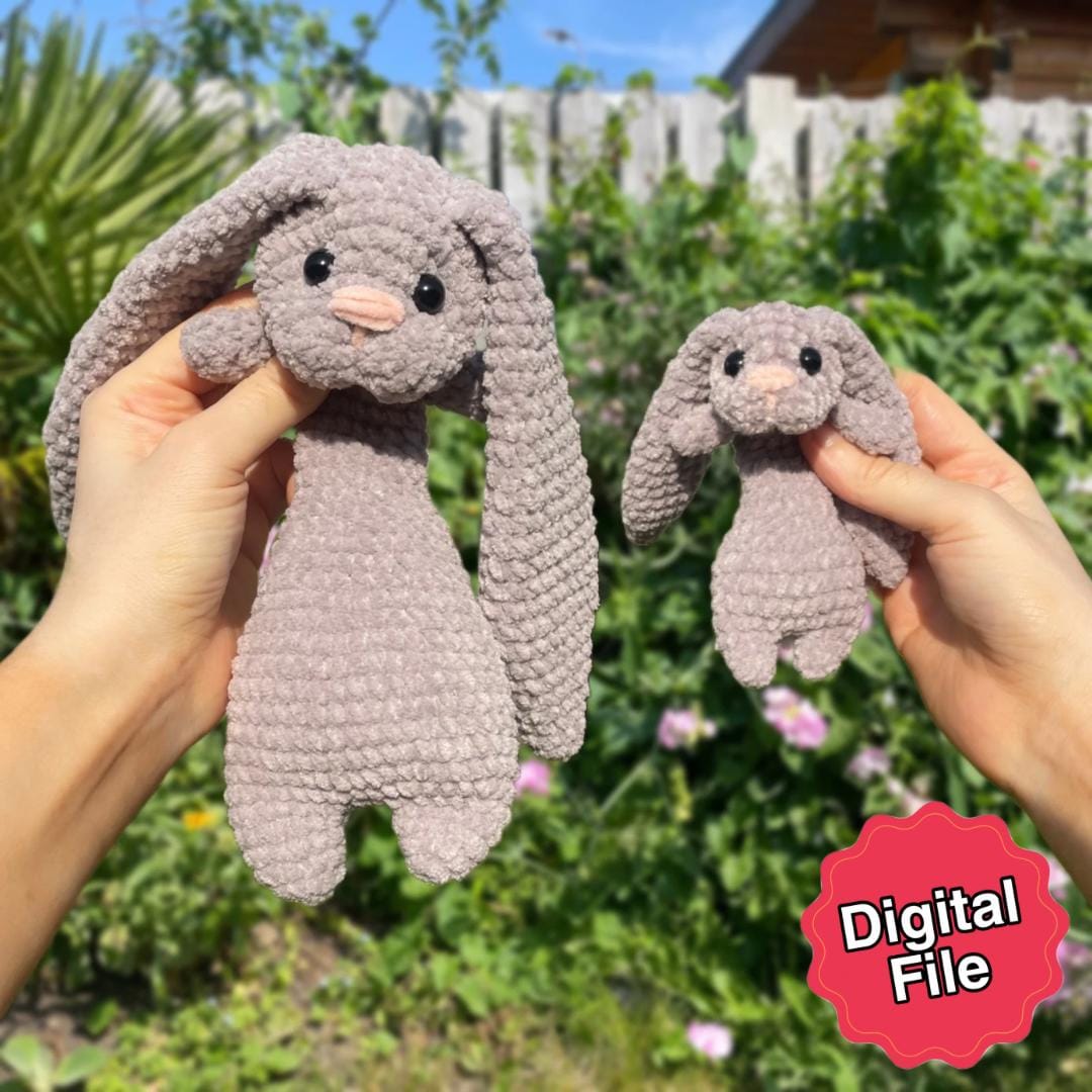 Big and Mini Floppy Bunny Crochet Pattern Bundle in English - Etsy