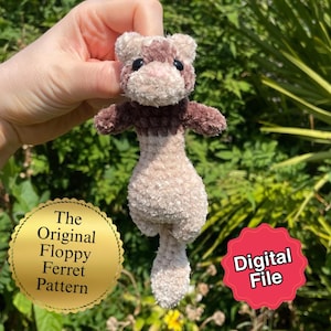 Mini Floppy Ferret (The Original Floppy Ferret) - Crochet Pattern in English