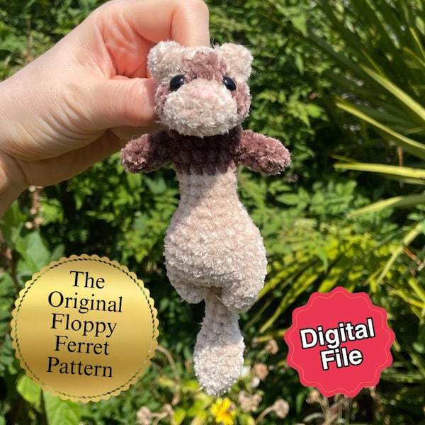 Mini Floppy Ferret (The Original Floppy Ferret) - Crochet Pattern in English