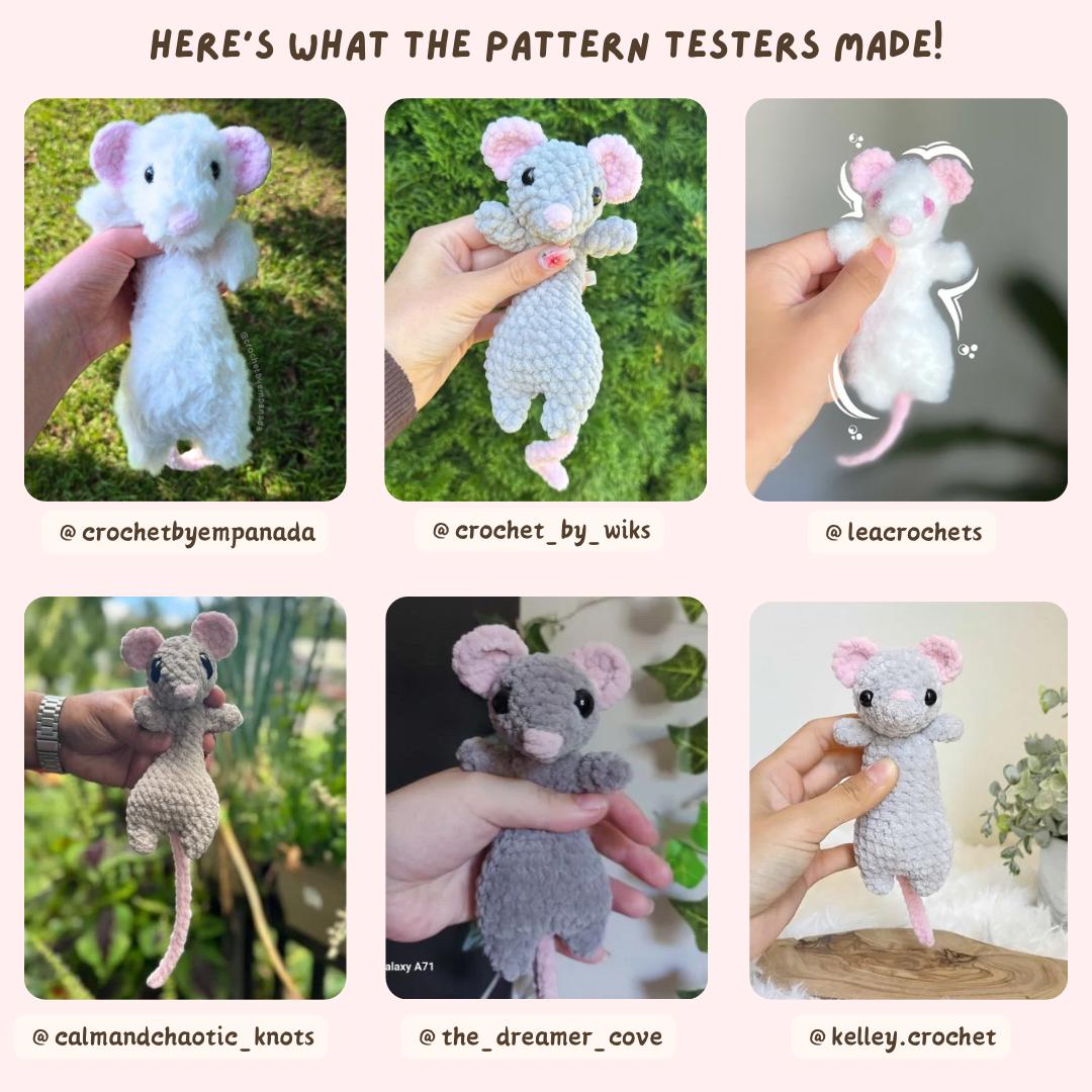 Mini Floppy Rat Crochet Pattern in English - Etsy