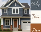 Sherwin-Williams Exterior Color Scheme | Modern House Paint Palette | Instant Download PDF