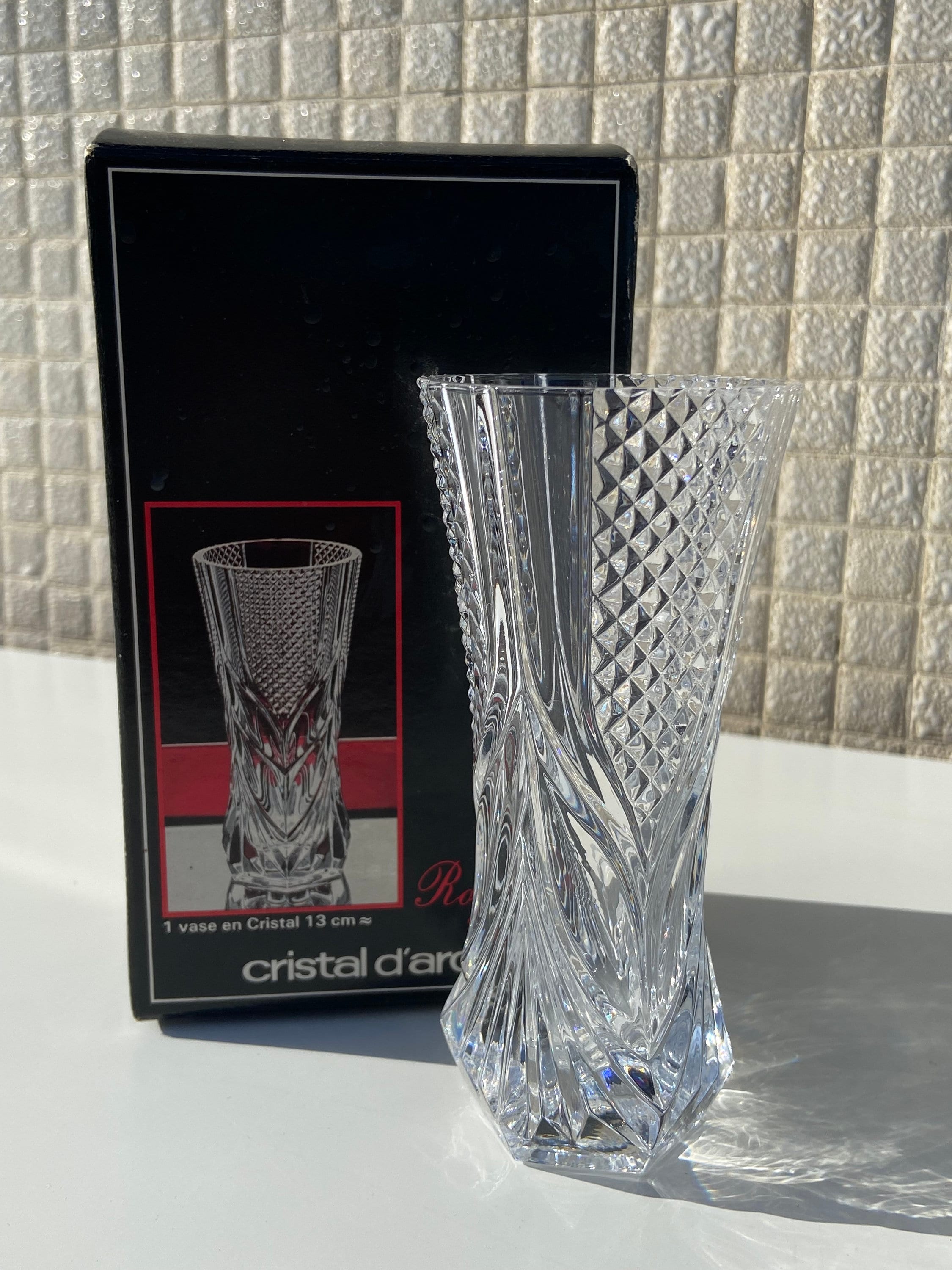 Crystal d'arques vase - Etsy 日本