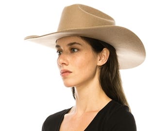 Australian Wool Cowboy Hat | Structured Brim, Adjustable Fit, Unisex Western Style