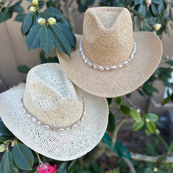 Cappello Di Paglia Cowboy Unisex - Estivo E Regolabile Con Fascia - Foto 4