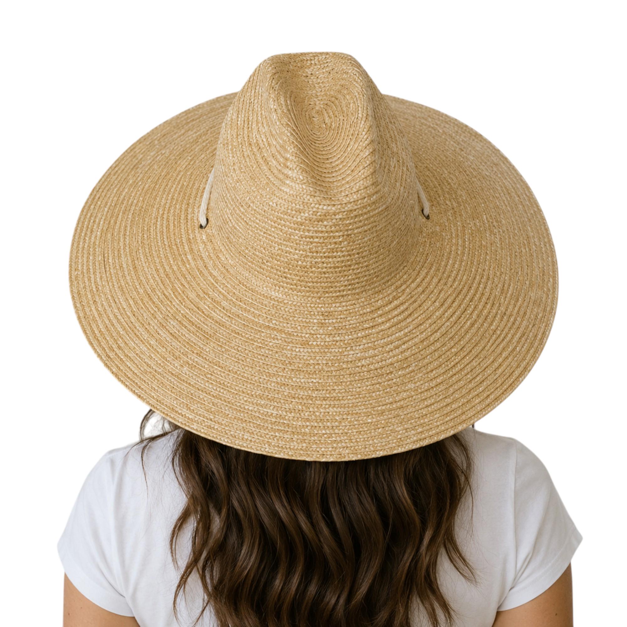 Straw Lifeguard Hat: Wide Brim UPF 50+ Sun Protection Beach 