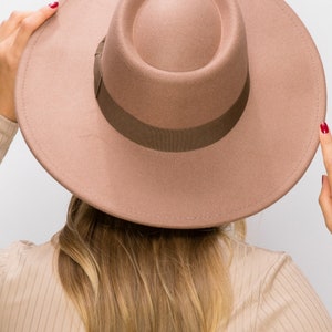 Wide Brim Leather Ribbon Bolero Hat main image 1