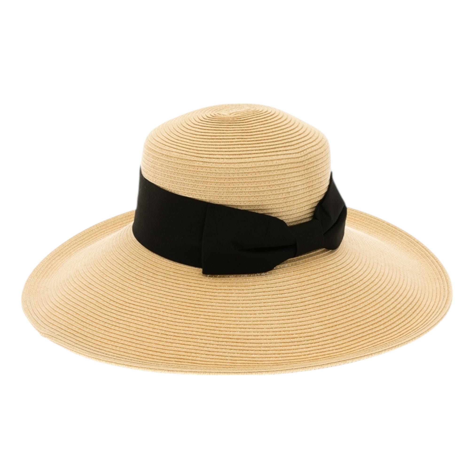 Glamorous Straw Sun Hat ? Glamorous Wide Brim Straw Sun Hat: UPF 50+ Beach Hat With  main image 2
