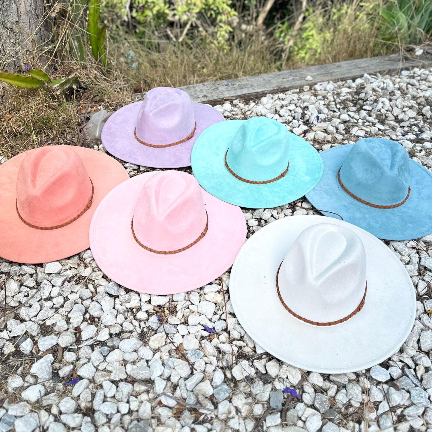 Wide Brim Suede Fedora Hat: Unisex Fashion Panama - Etsy display picture 1
