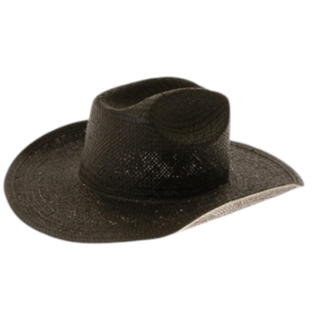 Handwoven Toyo Straw Cowboy Hat: Shapeable Brim, Adjustable  display picture 1