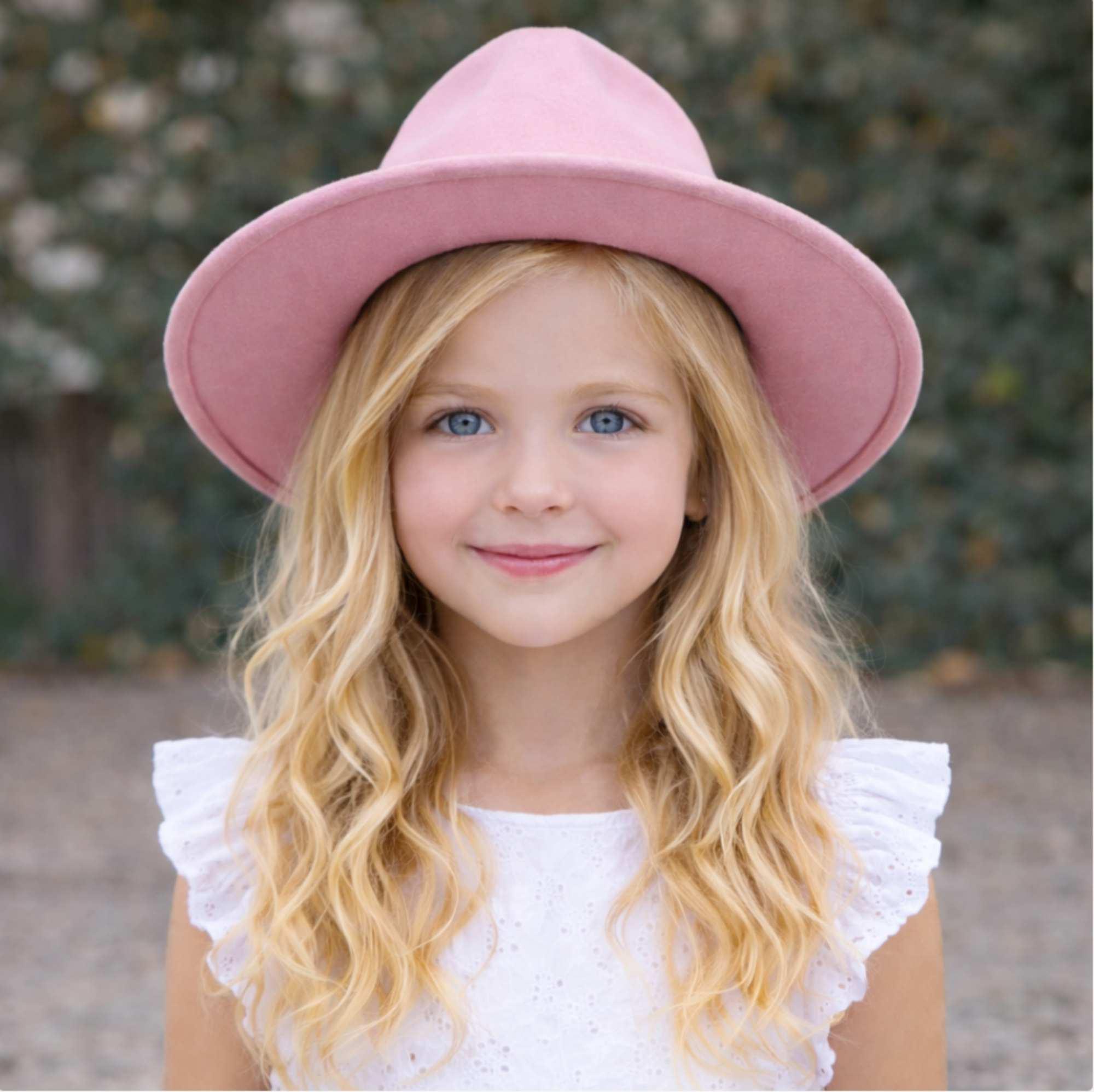 Kids Pink Fedora Hat - Etsy display picture 2