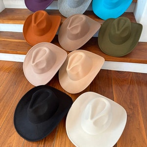 Vegan Suede Cattleman Cowboy Hat: Western Style, Adjustable Fit