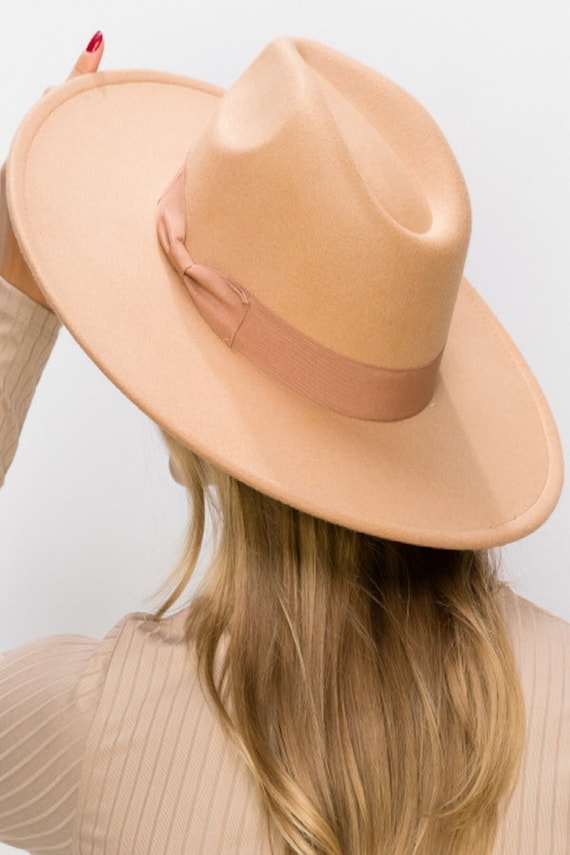 Premium Quality! Best Seller! Vegan Felt Fedora Hat Wide, Stiff 