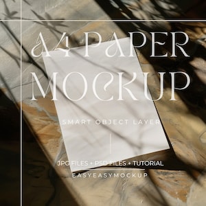 Maqueta de papel A4 de 5x7, diseño plano / Póster y tarjeta blancos realistas para impresiones artísticas, presentaciones de páginas / Maqueta de póster DIN A, capa de objeto inteligente PSD