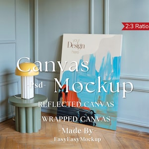 Canvas Mockup Vertical, Photoshop Mockup, Art Print Mockup, Vertical Minimalist Mockup, Simple Vertical Canvas Frame Template, canvas mockup