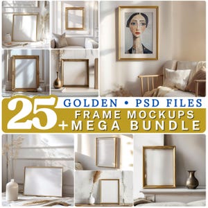 Frames Mockup Bundle Set, Frame Mockup Bundle, 26x PSD Wall Mockup Frame, PSD Frames Bundle, Mega Bundle Frames Mockup, Mockup Bundle Set