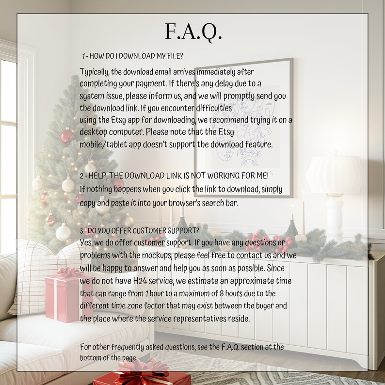 Christmas Frame Mockup, Christmas Frame Mockup Bundle, Landscape Art