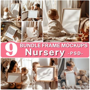 Kinderzimmer Rahmen Mockup, Kinderzimmer Mockup, Jungen Zimmer Mockup, Kinderzimmer Mockup Rahmen, Rahmen Mockup Bündel, PSD Rahmen Bundle, Raum Mokcup