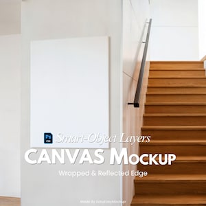 Canvas Mockup Vertical, Photoshop Mockup, Art Print Mockup, Vertical Minimalist Mockup, Simple Vertical Canvas Frame Template, canvas mockup