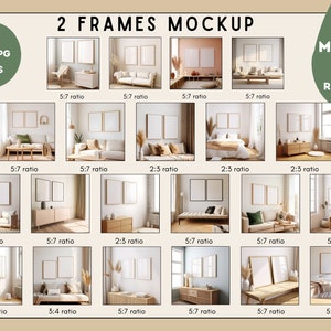 Frames Mockup Bundle Set, Frame Mockup Bundle, 150x PSD Wall Mockup Frame, PSD Frames Bundle, Mega Bundle Frames Mockup, Mockup Bundle Set zdjęcie 5