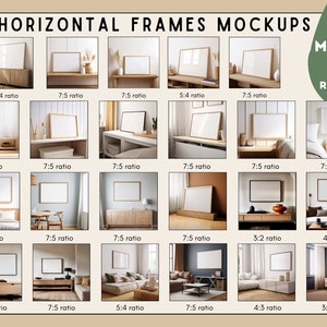 Frames Mockup Bundle Set, Frame Mockup Bundle, 150x PSD Wall Mockup Frame, PSD Frames Bundle, Mega Bundle Frames Mockup, Mockup Bundle Set image 7