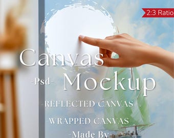Leinwand Mockup Vertikal, Photoshop Mockup, Kunstdruck Mockup, Vertikales minimalistisches Mockup, Einfaches Vertikales Leinwandrahmen Vorlage, Leinwand Mockup