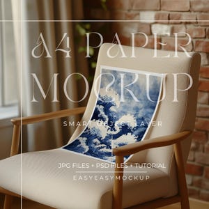 A4-papier mockup 5 x 7 plat gelegd | Realistische witte poster en kaart voor kunstafdrukken, paginadisplays | Mockup DIN A-poster, slimme objectlaag PSD