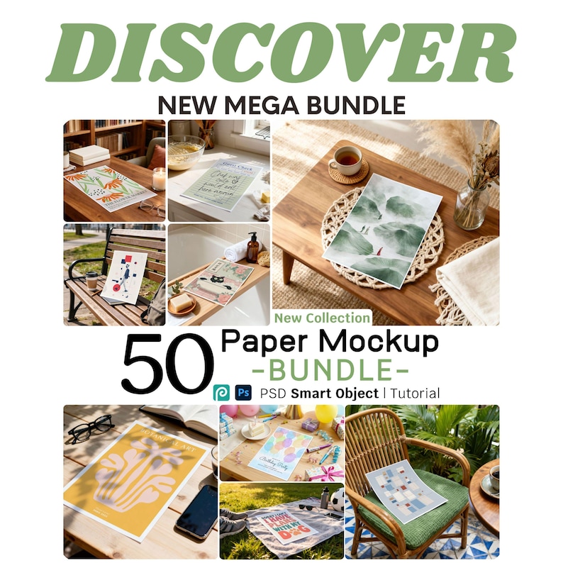 A4 Paper Mockup 5x7 Flat Lay | Realistic White Poster and Card for Art Prints, Page Displays | DIN A Poster Mockup, Smart Object Layer PSD image 2
