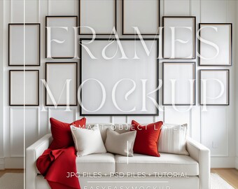 Set Of 11 Frames Mockup, Set Of Frames Mockup, Gallery Frames Mockup, Vertical frame mockup, Christmas Frame Mockup, Easy Frame Mockup
