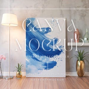 Canvas Mockup Vertical, Photoshop Mockup, Art Print Mockup, Vertical Minimalist Mockup, Simple Vertical Canvas Frame Template, canvas mockup