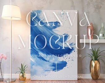 Canvas Mockup Vertical, Photoshop Mockup, Art Print Mockup, Vertical Minimalist Mockup, Simple Vertical Canvas Frame Template, canvas mockup