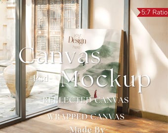Canvas Mockup Vertical, Photoshop Mockup, Art Print Mockup, Vertical Minimalist Mockup, Simple Vertical Canvas Frame Template, canvas mockup