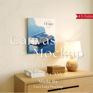 キャンバス モックアップ 縦、Photoshop モックアップ、アート プリント モックアップ、縦型ミニマリスト モックアップ、シンプルな縦型キャンバス フレーム テンプレート、キャンバス モックアップ