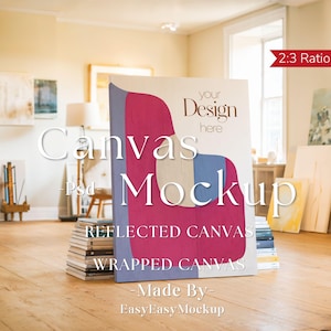 Canvas Mockup Vertical, Photoshop Mockup, Art Print Mockup, Vertical Minimalist Mockup, Simple Vertical Canvas Frame Template, canvas mockup