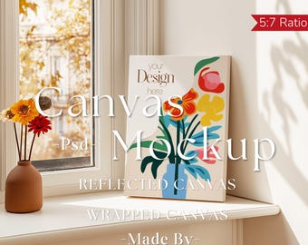 Canvas Mockup Vertical, Photoshop Mockup, Art Print Mockup, Vertical Minimalist Mockup, Simple Vertical Canvas Frame Template, canvas mockup