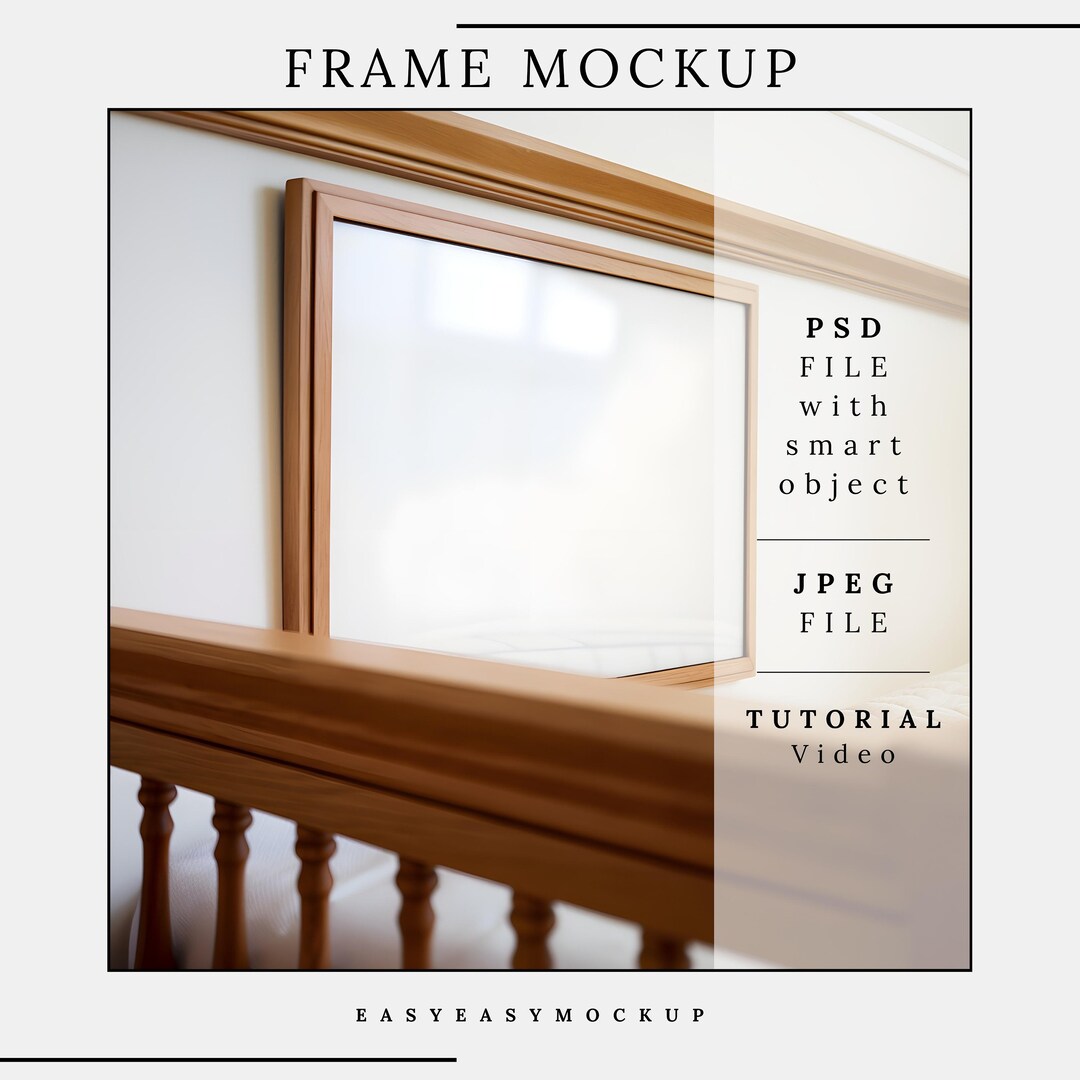 Horizontal Frame Psd Interior Frame Mockup Landscape Art Etsy