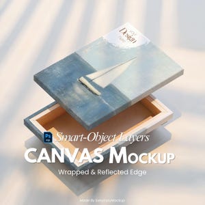 Leinwand Mockup Vertikal, Photoshop Mockup, Kunstdruck Mockup, Vertikales minimalistisches Mockup, Einfaches Vertikales Leinwandrahmen Vorlage, Leinwand Mockup