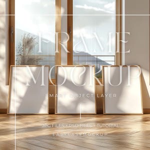 Conjunto de 3 molduras Mockup, Reflexo de vidro, Moldura vertical Psd, Moldura de foto Mockup, Moldura de foto Mockup, Close up Mockup, Moldura Mock Up