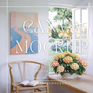 Canvas Mockup Vertical, Photoshop Mockup, Art Print Mockup, Vertical Minimalist Mockup, Simple Vertical Canvas Frame Template, canvas mockup
