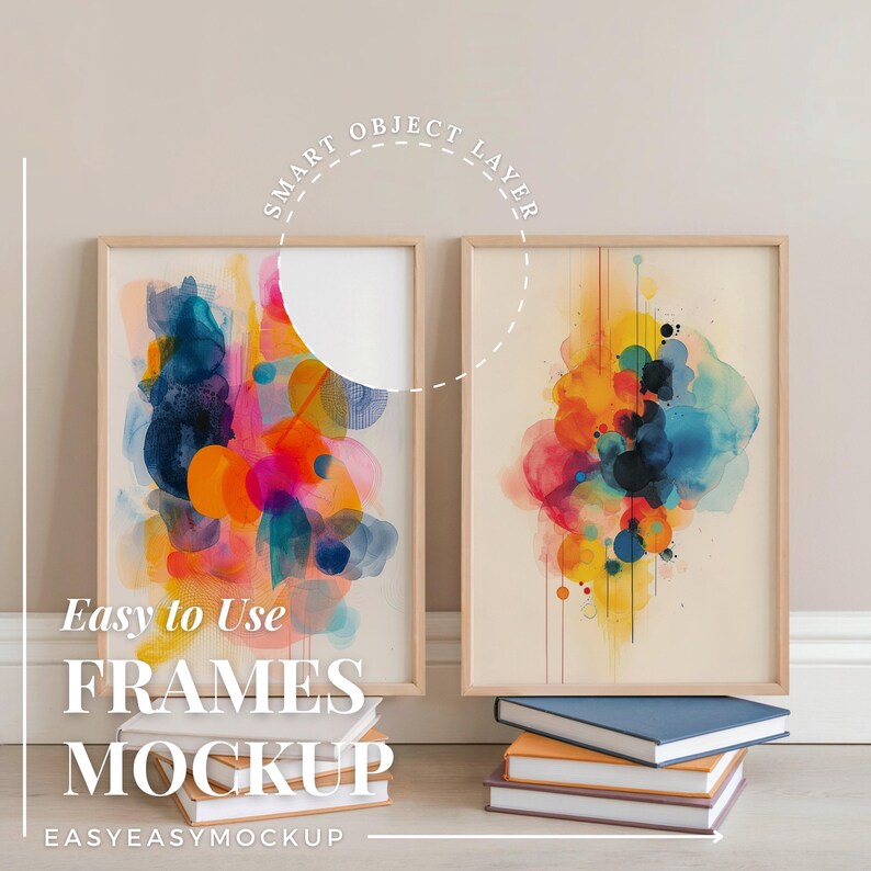 2 Frames Mockup, Vertical Frame Psd, Photo Frame Mockup, Picture Frame